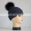 Hot selling fashion winter real fur hat for young lady