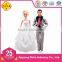 DEFA LUCY Love Plastic Wedding Couple Doll with Doll Wedding Dress Doll