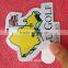 Beatiful girl eco-friendly vinyl sticker for food