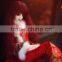 High quality long red shag deep curly doll wigs for 1/3 1/4 1/6 BJD dolls