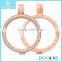 New Design Sterling Silver Locket Disc Holder Pendant Jewelry Set