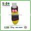 yellow brown navy contrast color stripe acrylic floor footie with pink pom pom