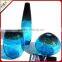 Mouth Blowing Sea Blue Color A Set Of Art Mediterranean Style Glass Vase For Centerpieces Wedding