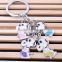 High quality zinc alloy key chain with painting, lovely animals charms keychain, fashion charms keychain wholesale