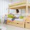 Hot selling latest design solid wood material kids bunk bed
