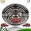 Curved Lip And Flat Base Stainless Steel Mixing / Prep Bowl Kitchen Set, Mirror Finish, 6 Pieces