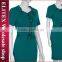 2015 green collar with belt office lady fashion girls short frocks dress