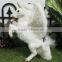 garden ornaments plush fake life size horses or ponies on wheels