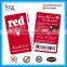 Non-standard size plastic membership christmas gift card with both-side printing