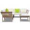 Outdoor garden aluminum PE rattan sofa sets Wicker sofa set