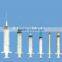 Disposable syringe 3 parts type 2ml,3ml,5ml,10ml,20ml,50ml