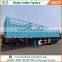 China Liangshan 3 axles 40 ton 60 ton poultry transport fence semi truck trailer