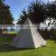 5m Canvas Camping Teepee Tent Waterproof Family Glamping Tent