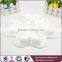 Wholesale white ceramic flower design kitchen soy sauce dish