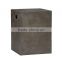 Cement grey side table