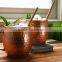 MOSCOW MULE MUGS with Straw/ copper mug with copper straw/ SOLID COPPER MUGS & straw