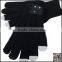 Fashion My-call smart phone touch screen knitted black gloves,knitted bluetooth gloves