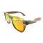 Technical rainbow wood sunglasses OEM China factory fashionable wooden eyeglasses