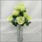12 branches bunch cyan color rose flower artificial