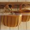 wholesale wooden small hanging fruit baskets