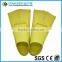Hotselling yellow silicone mermaid tail swim shoes from China manufacture