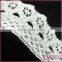 White embroidery guipure lace, water soluble chemical lace trimming for dress