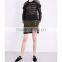 Customized Lady's Apparel Floral Lace High-rise Stretch-cotton-canvas Mini Skirt(DQM001S)