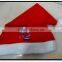 promotional red color adults christmas hat with white ball