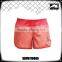 High elastic girls custom workout training shorts with inner lycra lining