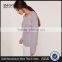 Custom Label Brand Women Plain Long Sleeve Knitwear Crewneck Lace Up Jumper Purple Pullover Oversized