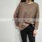 2016 new fashion long sleeve casual women t-shirt with pocket wholesale