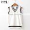 Hot Sale Boy White Cool School Uniform Sweater Vest