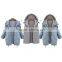Women Two Piece Coat Hood Parka Overcoat Jacket Outwear
