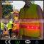 cheap good quanlity led potable reflective safety custom hi vis vest