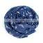 Cotton Polyester Blend Scarves & Wraps Rectangle Silver Blue Feather Scarf Wholesale