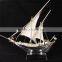 Noble Customized Gold Or Silver Crystal Ship Model/Elegant Ship Souvenir Business Gifts