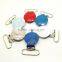 1" Pacifier Suspender Clips Custom Soccer Ball Suspender Clip Mixed Colors