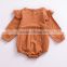 B22286AEurope stylish Baby Autumn NEWest lovely small flying sleeve long sleeved romper