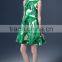 High fashion printed mother and daughter dress design sleeveless mother and daughter matching dresses