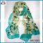 Classical animal print leopard design silk chiffon scarf women