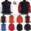 Stand Collar Slimming PU-Leather Splicing Long Sleeve Cotton-Padded Jacket For Men