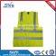 CE safety silver reflective fabric polyester vest