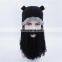 Western style Halloween personality Viking hat hand-woven beard horn horn hat