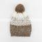 Western style colors autumn and winter women's knit hat outdoor warm hair ball cap