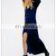 Ladies V neck dress made of velvet, maxi velvet dress
