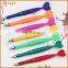 Wholesale cheap yellow barrel plastic stick pen bic crystal ball pen for promotion