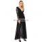Deep v-neck sexy nighty dress picture african lace fabrics lace dress fabric evening dress