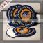 custom high density shaped school uniform woven patches china supplier