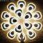 Modern LED Chandelier Lights Lamp 52w-160w dinning room/bedroom Acrylic+Metal Dimmable Pandent Hanging Chandeliers 220v