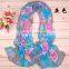 Wholesale New Design Fashion Printing Flora Chiffon Scarf